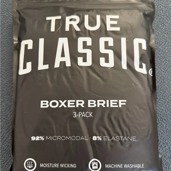 True Classic Boxer Brief 3-Pack - Black - Large - Picture 1 of 3